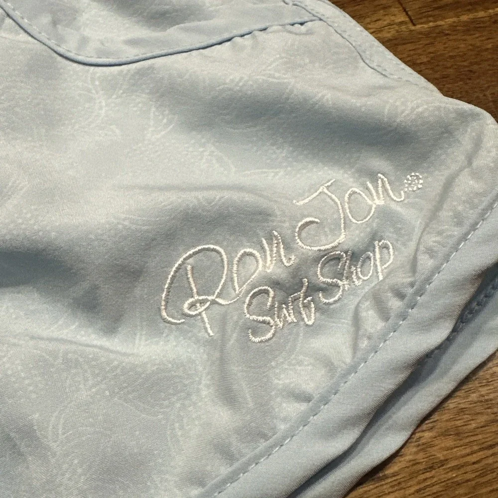 Ron Jon Surf Shop‎ Women's M Board Shorts Elastic Waist Drawstring Swim Bottoms